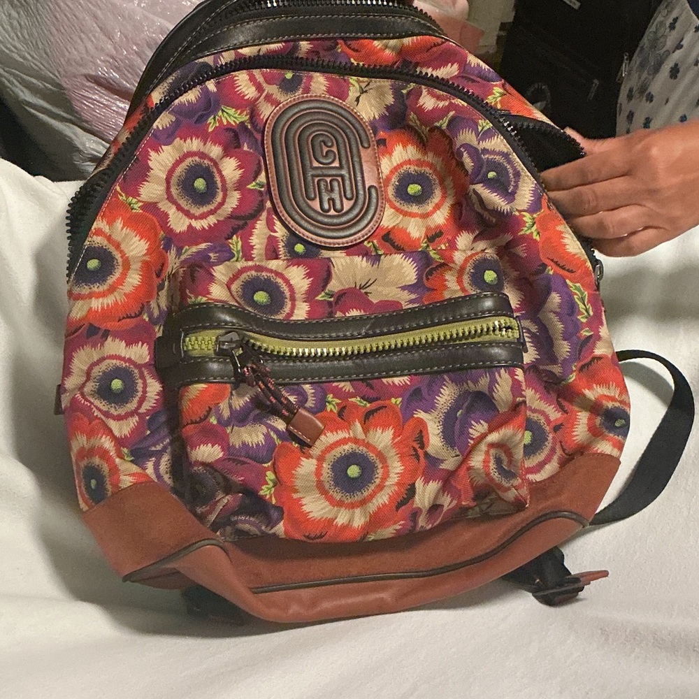 Women's Floral Backpack - kaffe fassett